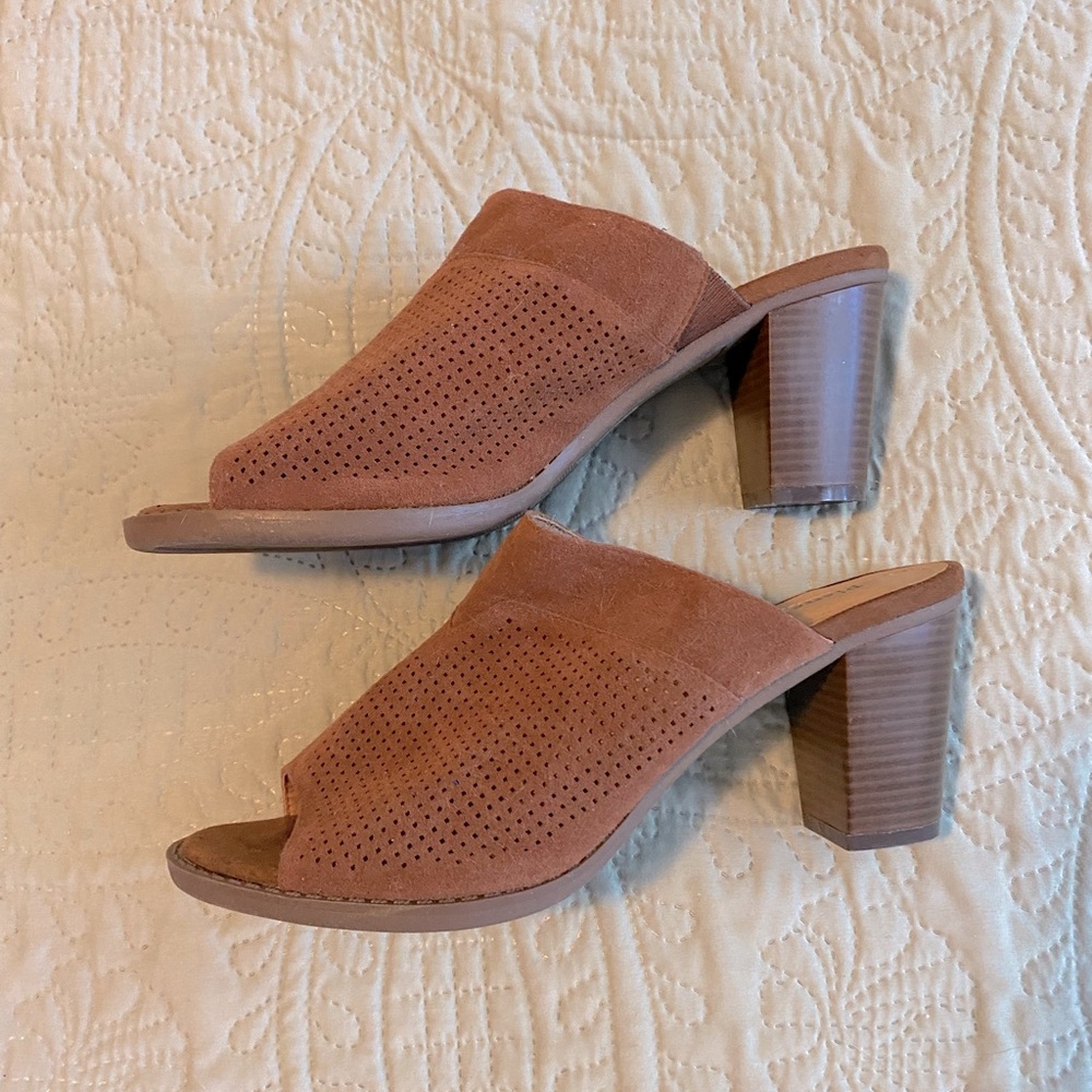 Pierre Dumas Open Toed Heel Mules